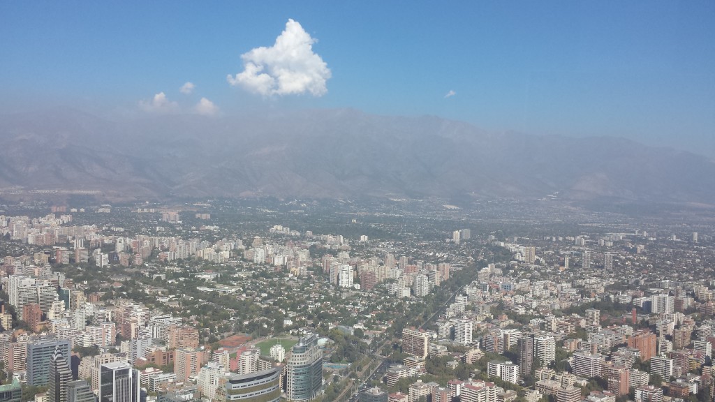 View from the Costanera tower